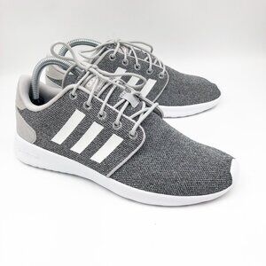 ADIDAS Neo Cloudfoam Gray Lace Up Sneakers Trainers Shoes Womens 8.5